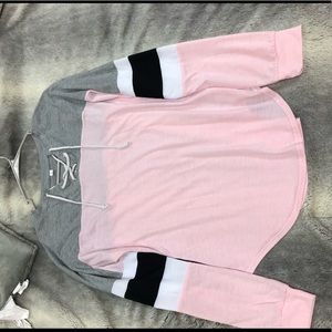 Grey and pink Shirt